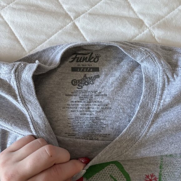 Funko Mens Size Large A Christmas Story T Shirt Tee Triple Dog Dare You Holiday - Picture 3 of 7